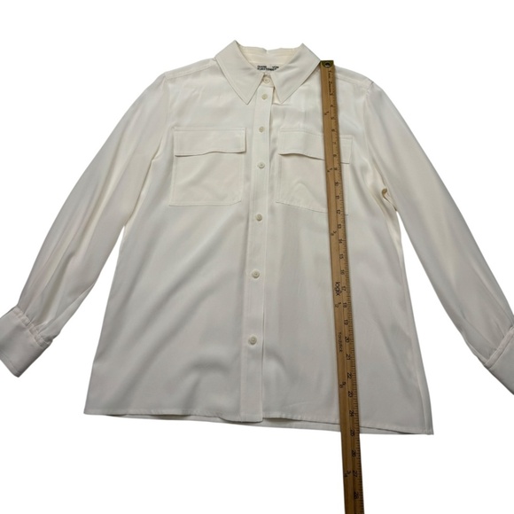 Diane Von Furstenberg Emanuelle Silk Top Blouse - Picture 10 of 11